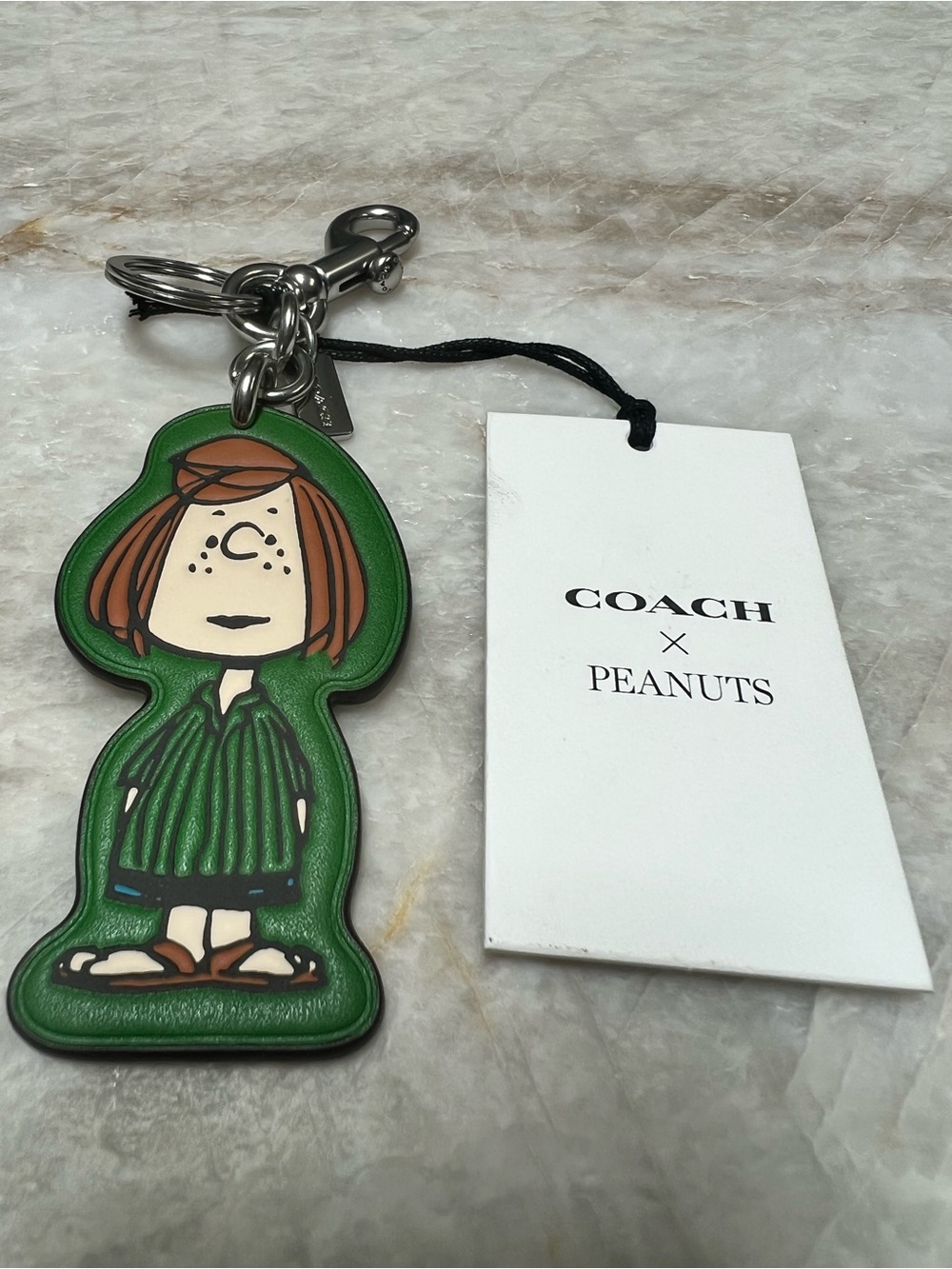 Coach Green Peppermint Patty Peanuts Character Keychain/Bag Charm - Picture 1 of 3